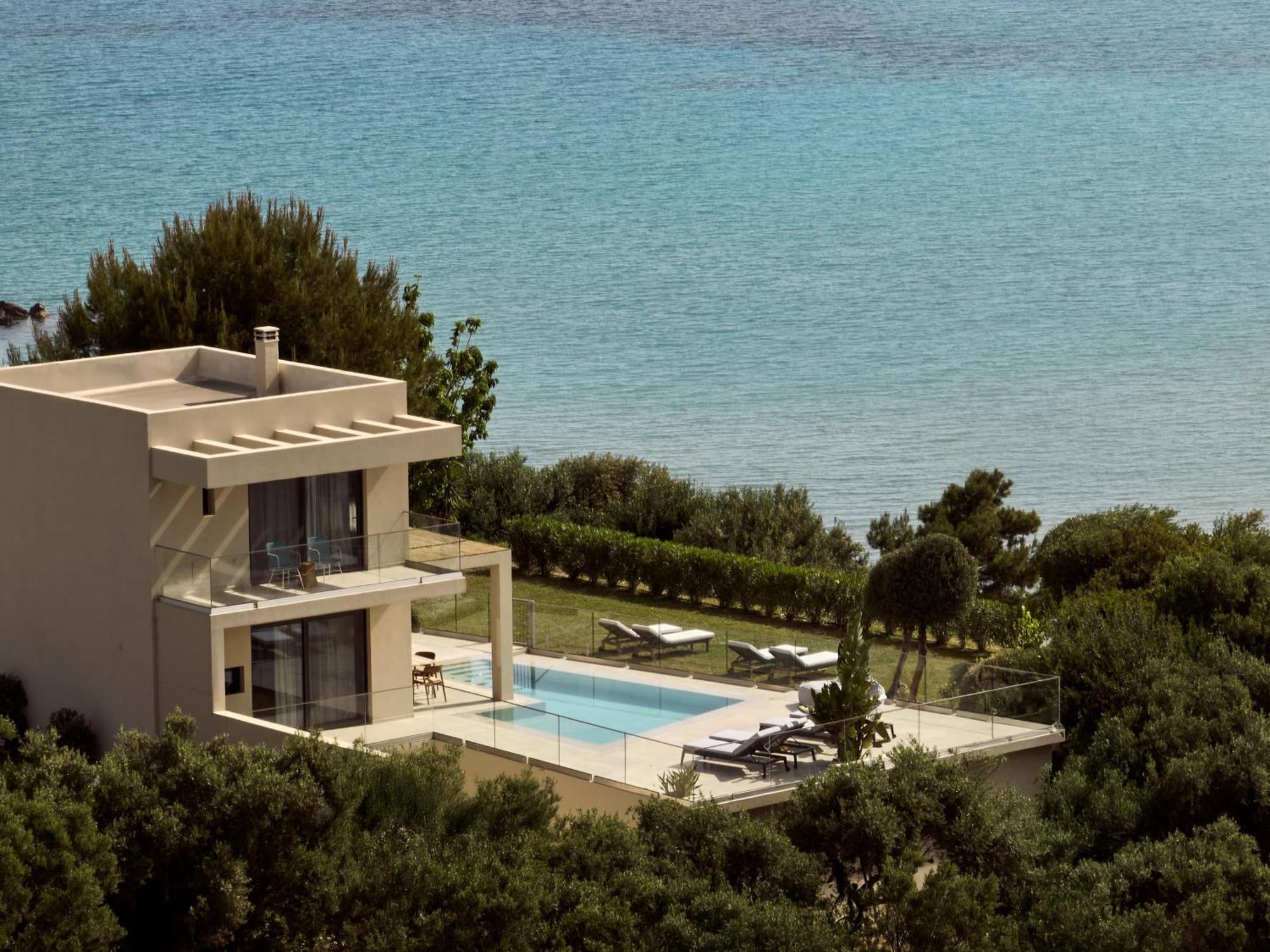 Uparati Villa - Hilltop Sea View Retreat تسيليفي المظهر الخارجي الصورة