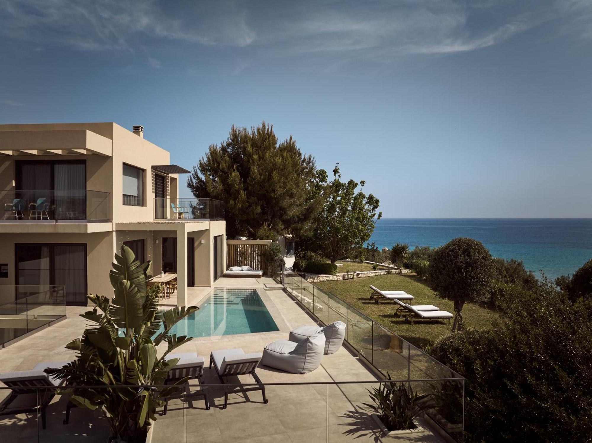 Uparati Villa - Hilltop Sea View Retreat تسيليفي المظهر الخارجي الصورة
